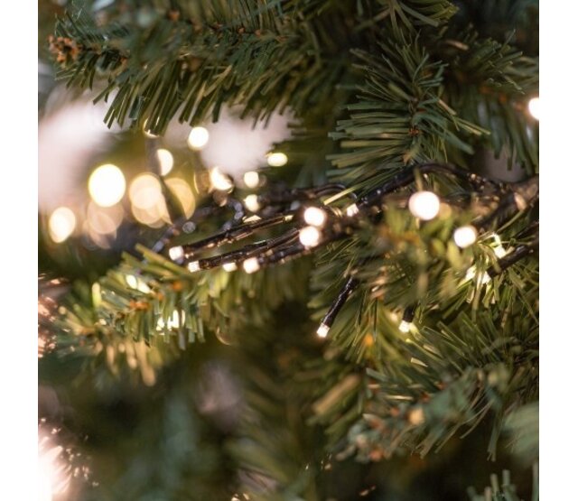 12m LED Cluster-Weihnachtsbeleuchtung, extra warmweiß (2700K), 400 LEDs, 40W, IP44, BASIC-Serie – Perfekt für Innen- und Außendekoration, energiesparend, einfach zu installieren