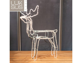 LED Rentier Lichtschlauch 300 LEDs 63 cm warmweiß IP44 Weihnachtsdeko