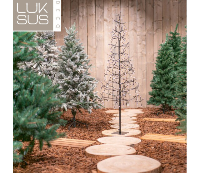 LED-Weihnachtsbaumfigur 280 warmweiße LEDs, 150 cm hoch, energieeffizient, wetterfest, mit LED-Streifen, für Innen- und Außendekoration, ideal für festliche Beleuchtung LED-Weihnachtsbaumfigur 280 warmweiße LEDs, 150 cm hoch, energieeffizient, wetterfest, mit LED-Streifen, für Innen- und Außendekoration, ideal für festliche Beleuchtung