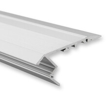 LED Treppenprofil 1,2m mit Abdeckung 41,5x20,6mm für LED Streifen - D11