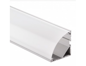 XL LED Eckprofil 2m mit 90° Abdeckung 35x35mm für LED Streifen – C35ALU