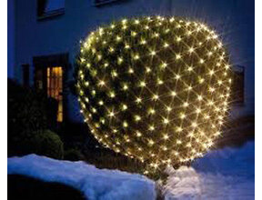 Buxus LED-Weihnachtsbeleuchtung 144 LEDs extra warmweiß, 2,5 m, IP44, 24V Niedervolt