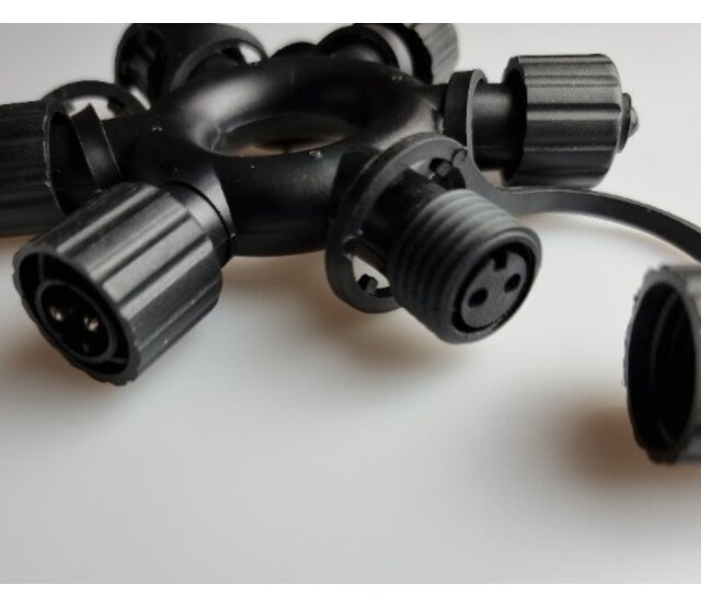 Trennstück / Verbinder für PRO-Serie IP44 LED-Weihnachtsbeleuchtung – Luksus, 10 mm Breite, 24 V DC, wasserdicht, für LED-Streifen, Steckverbindung, 2-polig, 0,5 m² Beleuchtungsfläche Trennstück / Verbinder für PRO-Serie IP44 LED-Weihnachtsbeleuchtung – Luksus, 10 mm Breite, 24 V DC, wasserdicht, für LED-Streifen, Steckverbindung, 2-polig, 0,5 m² Beleuchtungsfläche