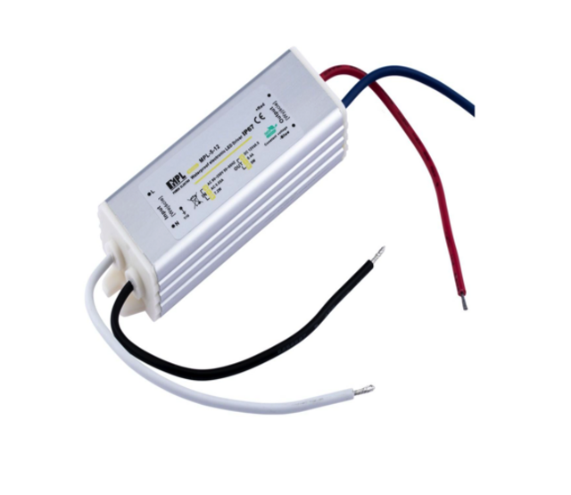 LED-Netzteil 5 Watt 12 Volt 0,4 Ampere IP67 wasserdicht für LED-Streifen – MPL-5-12 – Konstantspannung für Innen- und Außenbereich LED-Netzteil 5 Watt 12 Volt 0,4 Ampere IP67 wasserdicht für LED-Streifen – MPL-5-12 – Konstantspannung für Innen- und Außenbereich
