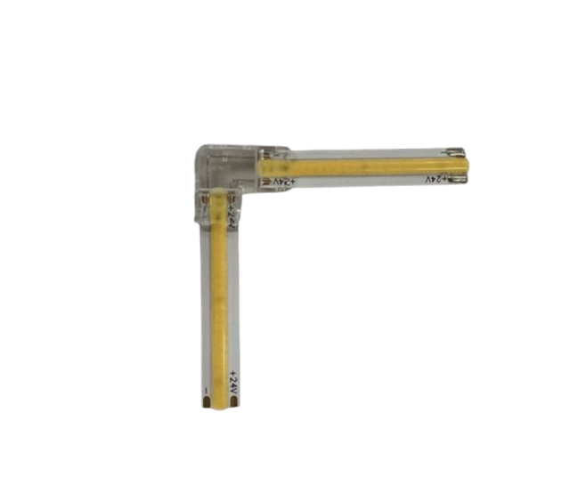 90° Transparenter Winkelverbinder für 2700K Extra Warmweiße COB LED Streifen – IP20, passend für COB LED Streifen, präzise Steckverbindung, transparente Optik, für Innenbereich, 90-Grad-Anschluss, hochwertige LED-Technik 90° Transparenter Winkelverbinder für 2700K Extra Warmweiße COB LED Streifen – IP20, passend für COB LED Streifen, präzise Steckverbindung, transparente Optik, für Innenbereich, 90-Grad-Anschluss, hochwertige LED-Technik