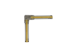 90° Transparenter Eckverbinder für 3000K Warmweiße COB LED Streifen – IP20