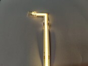 90° Transparenter Eckverbinder für 3000K warmweiße COB LED Streifen – IP20, geeignet für 90-Grad-Installation in Innenräumen