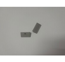 Set von 2 Endkappen für GIPS05.C3ALU Aluminiumprofile – Präzise Passform für LED-Streifen, 5 mm Nutbreite, 10 mm Profilhöhe, hochwertige Montagelösung für Beleuchtungssysteme