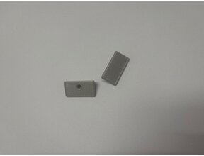 Set aus 2 Endkappen für GIPS05.C3ALU LED Aluminium-Profil – passend für Gipswände