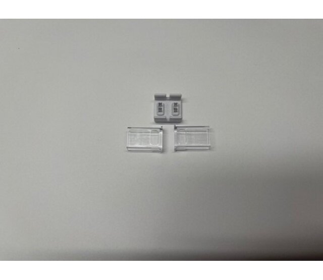 IP68 COB LED Streifen Stecker gerade - lötfrei - Klick-Steckverbinder - 8mm COB LED Band - wasserdicht - für 8mm COB LED Streifen - einfache Montage - zuverlässige Verbindung