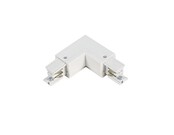 3-Phasen-Schienenwinkelstück - Weiß - Außenbereich - LG62000030 - LED-Schienenverbinder für 3-Phasen-Systeme, wetterfest, 230V, 50Hz, IP65, ideal für Außenbeleuchtung