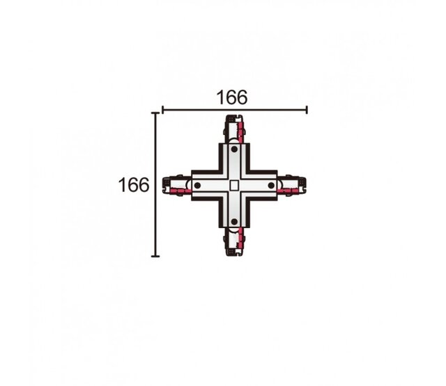 3-Phasen-Schienenverteiler X-Stück Weiß – Artikelnummer 62000042W – Robuste und kompatible Lösung für Industrie & Gewerbe