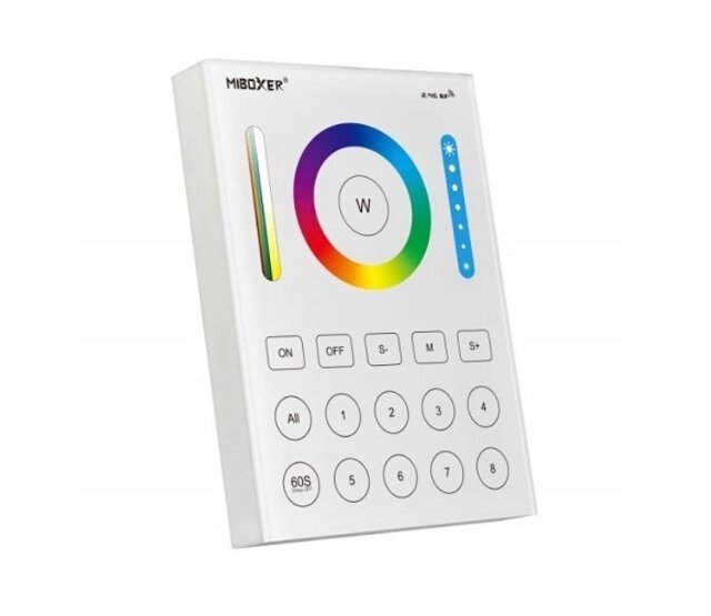 8-Zonen LED-Wandpaneel mit All-in-One-Fernbedienung – Steuerung für LED-Streifen, RGB & RGBW, 8 unabhängige Zonen, B8-Modell, inkl. deutscher Anleitung & CE-Zertifizierung 8-Zonen LED-Wandpaneel mit All-in-One-Fernbedienung – Steuerung für LED-Streifen, RGB & RGBW, 8 unabhängige Zonen, B8-Modell, inkl. deutscher Anleitung & CE-Zertifizierung