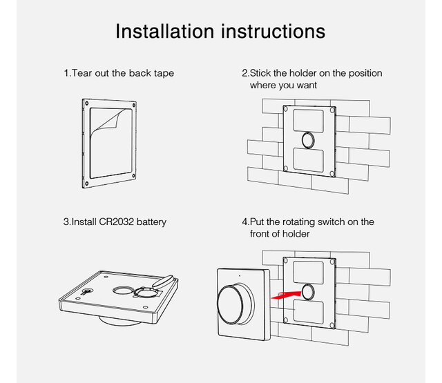 MiBoxer Drahtloser SCHWARZER LED Streifen Wanddimmer - Funk-Wanddimmer MIBOXER K1B für LED Beleuchtung, 24V/12V, 8A, 96W, kompatibel mit Smart Home, einfach zu installieren, moderne Lichtsteuerung MiBoxer Drahtloser SCHWARZER LED Streifen Wanddimmer - Funk-Wanddimmer MIBOXER K1B für LED Beleuchtung, 24V/12V, 8A, 96W, kompatibel mit Smart Home, einfach zu installieren, moderne Lichtsteuerung