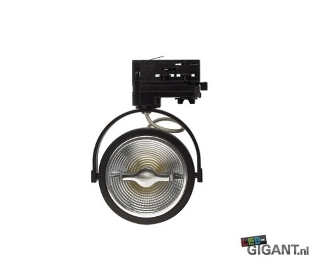 3-Phasen AR111 Schienenspot, schwarz, 50W, 230V, dimmbar, für LED-Strahler, 36° Lichtkegel, IP44, für Innen- und Außenbereich, 3x1,5mm² Anschlusskabel, 3-polig 3-Phasen AR111 Schienenspot, schwarz, 50W, 230V, dimmbar, für LED-Strahler, 36° Lichtkegel, IP44, für Innen- und Außenbereich, 3x1,5mm² Anschlusskabel, 3-polig