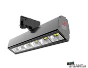 3-Phasen LED Trackspot Toledo Multi, schwarz, 230V, 36W, 3000K, dimmbar, für Schienensysteme, 15°-60° einstellbarer Lichtkegel, IP20, ideal für Akzentbeleuchtung in Innenräumen
