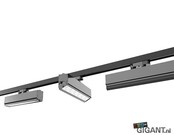 3-Phasen LED Trackspot Toledo Multi, schwarz, 230V, 36W, 3000K, dimmbar, für Schienensysteme, 15°-60° einstellbarer Lichtkegel, IP20, ideal für Akzentbeleuchtung in Innenräumen