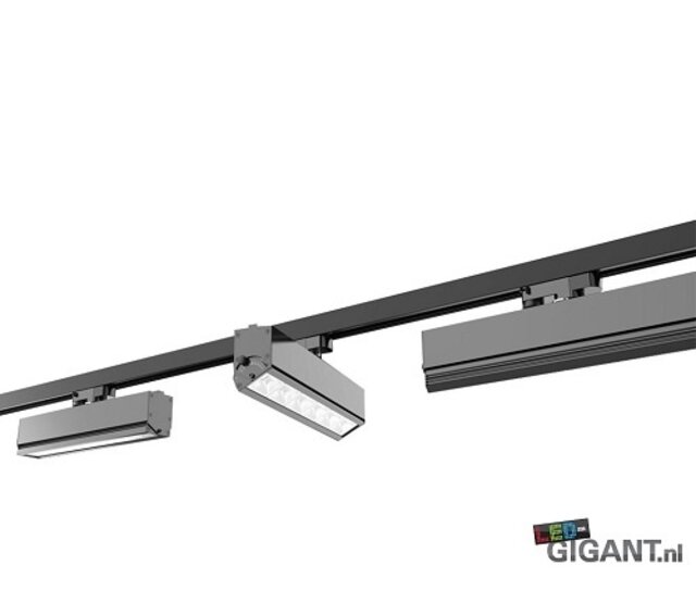 3-Phasen LED Trackspot Toledo Multi, schwarz, 230V, 36W, 3000K, dimmbar, für Schienensysteme, 15°-60° einstellbarer Lichtkegel, IP20, ideal für Akzentbeleuchtung in Innenräumen