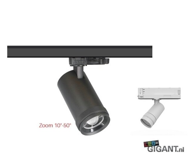 3-Phasen Trackspot Vigo Triac, schwarz, Railspot – LED-Trackstrahler mit TRIAC-Dimmfunktion, 230V, für professionelle Beleuchtung, inkl. Schienensystem, ideal für Innenräume, präzise Lichtsteuerung
