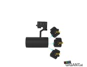 3-Phasen LED-Schienenstrahler Trackspot Salou, schwarz, 230V, 36W, 3000K, dimmbar, IP20, für 3-Phasen-Schienensysteme, 36° Lichtwinkel, 2550 Lumen, ideal für professionelle Beleuchtungslösungen