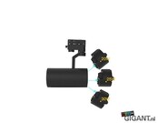 3-Phasen LED-Schienenstrahler Trackspot Salou, schwarz, 230V, 36W, 3000K, dimmbar, IP20, für 3-Phasen-Schienensysteme, 36° Lichtwinkel, 2550 Lumen, ideal für professionelle Beleuchtungslösungen