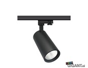 3-Phasen LED-Trackspot Malaga, schwarz, Railspot, 230V, 36W, 3000K, 2700lm, IP20, dimmbar, für Schienensysteme, präzise Ausleuchtung, energieeffizient, professionelle Beleuchtungslösung