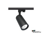 3-Phasen LED-Trackspot Malaga Schwarz, 230V, 15-30W, 3000K, 2700lm, IP20, dimmbar für Schienensysteme – präzise, energieeffizient, professionelle Beleuchtung