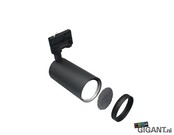 3-Phasen LED-Trackspot Malaga, schwarz, Railspot, 230V, 36W, 3000K, 2700lm, IP20, dimmbar, für Schienensysteme, präzise Ausleuchtung, energieeffizient, professionelle Beleuchtungslösung