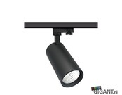 3-Phasen LED-Trackspot Malaga Fashion, schwarz, Railspot – 230V, 36W, 3000K, 24° Strahlwinkel, DMX-steuerbar, für professionelle Beleuchtung in Modegeschäften und Ausstellungen