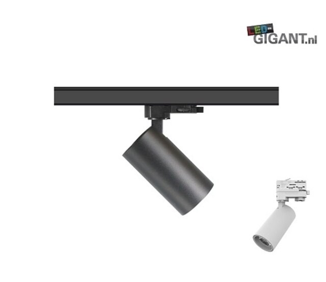 3-Phasen LED-Trackspot Burgos, schwarz, 230V, 36W, 3000K, 2700lm, Railspot, dimmbar, 36° Strahlwinkel, IP20, für professionelle Beleuchtungslösungen 3-Phasen LED-Trackspot Burgos, schwarz, 230V, 36W, 3000K, 2700lm, Railspot, dimmbar, 36° Strahlwinkel, IP20, für professionelle Beleuchtungslösungen