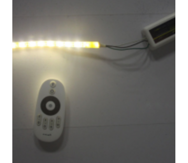 Komplettes LED Streifen Set drahtlos dimmbar, warmweiß 3000K, 12W, 1020LM, 60LED/m, 24V – 12,5m | Perfekt für Wohnraumbeleuchtung & Akzentuierung