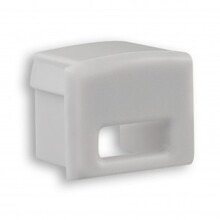 Endkappe für LED Profil SLIM04ALU/SLIM04WEISS mit Kabeldurchführung