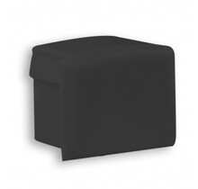 Endkappe für LED-Aluminiumprofil Slim 04 Schwarz, ohne Kabeldurchführung, passend für LED-Streifen, 10 mm Breite, präzise Montage, hochwertige Verarbeitung