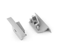 2er-Set Endkappen mit Kabeldurchführung für LED-Aluprofile C22ALU – Links + Rechts – Passend für LED-Streifen, inkl. Montagezubehör – Präzise Verarbeitung, ideal für Beleuchtungsprojekte