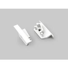 Endkappe mit Kabeldurchführung Set 2 Stk. L+R für LED Profil C22 Weiß