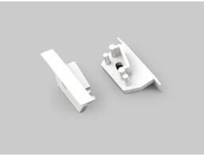 Endkappe mit Kabeldurchführung Set 2 Stk. L+R für LED Profil C22 Weiß