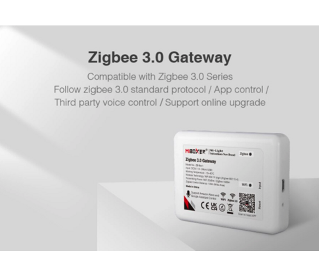 Zigbee 3.0 Gateway kabelgebunden – Smarthome LED Streifen Steuerung mit 255 Geräten, dimmbar, RGB & Weiß, kompatibel mit Alexa, Google Home & Apple HomeKit Zigbee 3.0 Gateway kabelgebunden – Smarthome LED Streifen Steuerung mit 255 Geräten, dimmbar, RGB & Weiß, kompatibel mit Alexa, Google Home & Apple HomeKit