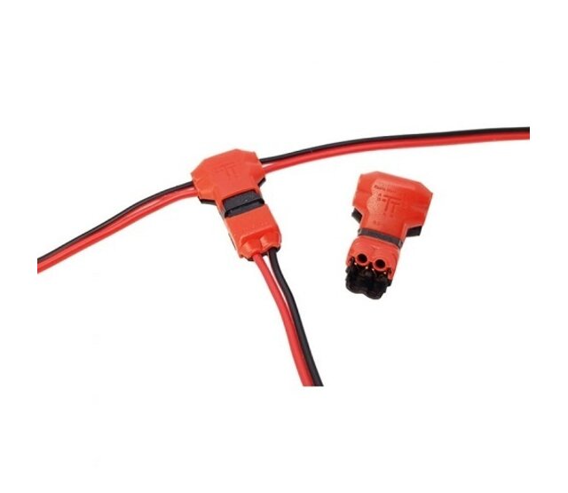 3-Wege-T-Verbinder für LED-Streifen – T-Splitter mit 18-24AWG Drahtquerschnitt, ideal für LED-Beleuchtung, Steckverbinder für flexible Installation, kompatibel mit 10mm/12mm Streifen