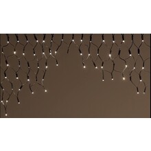 LED Eiszapfen Lichterkette 3m x 60cm, 296 LEDs, Warmweiß, mit Twinkle-Funktion