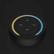 Drahtloser Dual-Weiß-LED-Wanddimmer S1-W – Steuerung für LED-Streifen, 12-24V, 4A, 96W, dimmbar, kompatibel mit Smart-Home-Systemen, weiß, einfach zu installieren