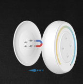 Drahtloser Dual-Weiß-LED-Wanddimmer S1-W – Steuerung für LED-Streifen, 12-24V, 4A, 96W, dimmbar, kompatibel mit Smart-Home-Systemen, weiß, einfach zu installieren