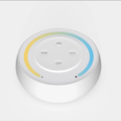 Drahtloser Dual-Weiß-LED-Wanddimmer S1-W – Steuerung für LED-Streifen, 12-24V, 4A, 96W, dimmbar, kompatibel mit Smart-Home-Systemen, weiß, einfach zu installieren