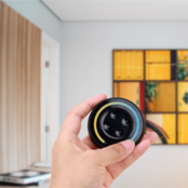 Kabelloser Dual-Weiß-LED-Wanddimmer S1-B Schwarz – Steuerung für dual white LED-Streifen, 2-Kanal-Dimmer, max. 144W/24V, inklusive Touch-Wandpanel, einfache Montage