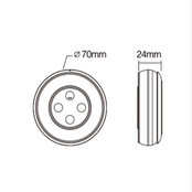 Kabelloser Dual-Weiß-LED-Wanddimmer S1-B Schwarz – Steuerung für dual white LED-Streifen, 2-Kanal-Dimmer, max. 144W/24V, inklusive Touch-Wandpanel, einfache Montage