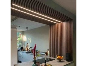 LED-Profil Aluminium für Akustikpaneele 20 mm, 2 m Länge