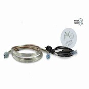 Wasserdichte LED Streifen 2m, 4000K Naturweiß, 230V 12W, mit 1,5m Anschlusskabel – STARTSET PRO – IP65, koppelbar, für Innen- und Außenbeleuchtung