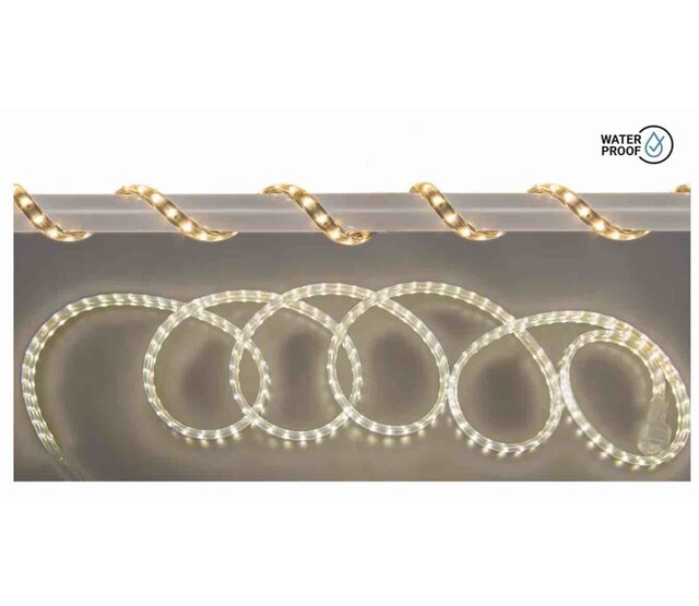 Wasserdichte LED Streifen 2m, 4000K Naturweiß, 230V 12W, mit 1,5m Anschlusskabel – STARTSET PRO – IP65, koppelbar, für Innen- und Außenbeleuchtung