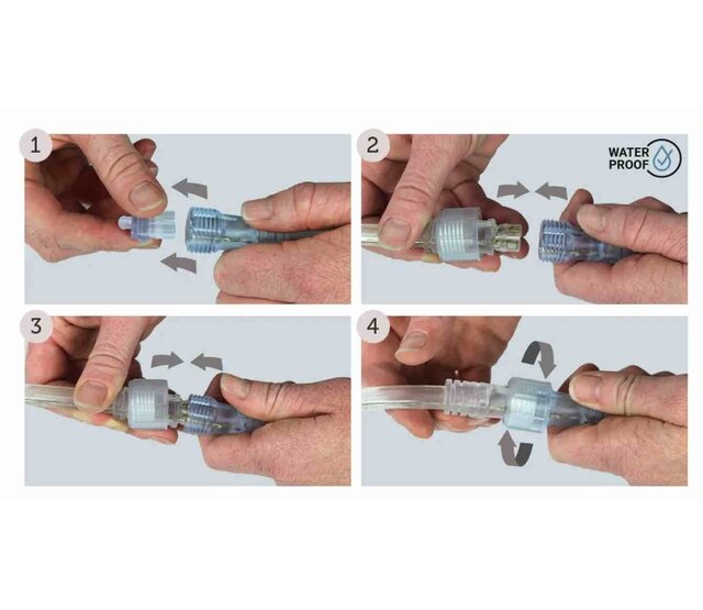 10m wasserdichter LED-Streifen, koppelbar, 4000K Naturweiß, 30W, 230V, mit 1,5m Anschlusskabel – STARTSET PRO für Innen- und Außenbeleuchtung 10m wasserdichter LED-Streifen, koppelbar, 4000K Naturweiß, 30W, 230V, mit 1,5m Anschlusskabel – STARTSET PRO für Innen- und Außenbeleuchtung