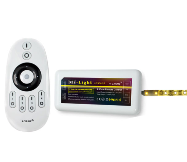 Professioneller 1-Zonen LED-Streifen Controller - Miboxer FUT036S PRO - Einfarbige LED-Steuerung, 12-24V, 6A, 72W, PWM-Technologie, Fernbedienung, kompatibel mit RGBW/LED-Streifen Professioneller 1-Zonen LED-Streifen Controller - Miboxer FUT036S PRO - Einfarbige LED-Steuerung, 12-24V, 6A, 72W, PWM-Technologie, Fernbedienung, kompatibel mit RGBW/LED-Streifen
