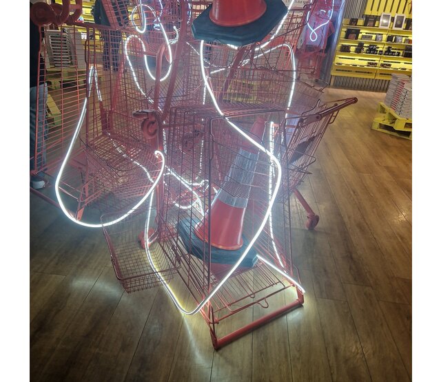 LED Neon Flex 6x12 mm seitlich neutralweiß 4000K – 24 V, 9,6 W/m, 384 lm/m, 120 LED/m, IP67, 5 m Rolle